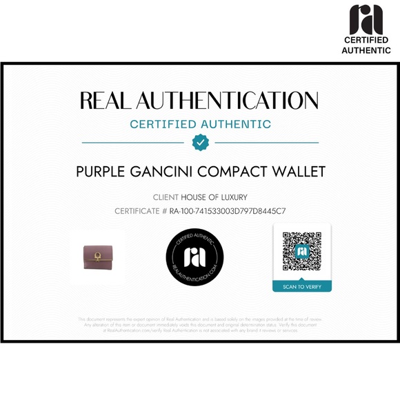 Salvatore Ferragamo Lavender Leather Gancini Wallet - Picture 6 of 6